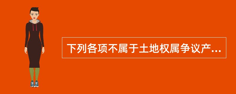 下列各项不属于土地权属争议产生原因的是（　　）。