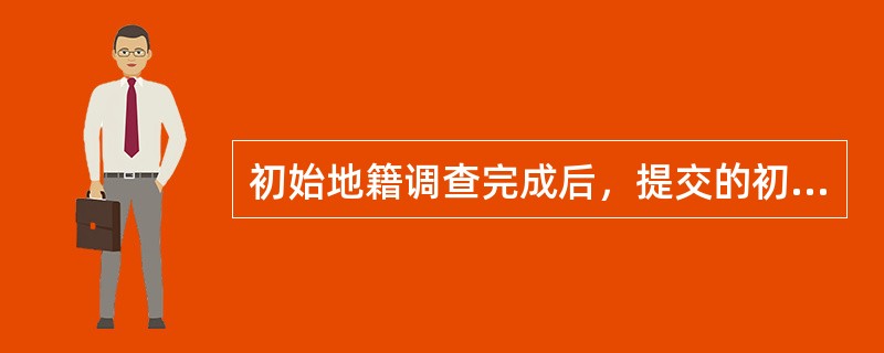 初始地籍调查完成后，提交的初始地籍调查成果资料包括（　　）。