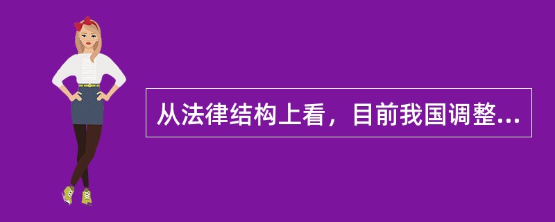 从法律结构上看，目前我国调整物业管理行业的法律规范主要分为（　　）层次。