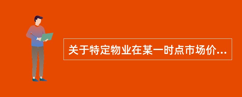 关于特定物业在某一时点市场价值与投资价值的说法，正确的是（　　）。[2011年真题]