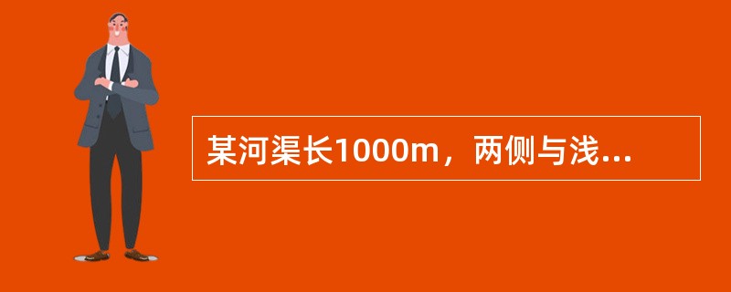 某河渠长1000m，两侧与浅层地下水联系密切且补给地下水，已知潜水含水层渗透系数100m／d，地下水力坡度0.5％，水力坡度取值段含水层平均厚度4m，则该河渠对地下水渗漏补给量是（　　）。