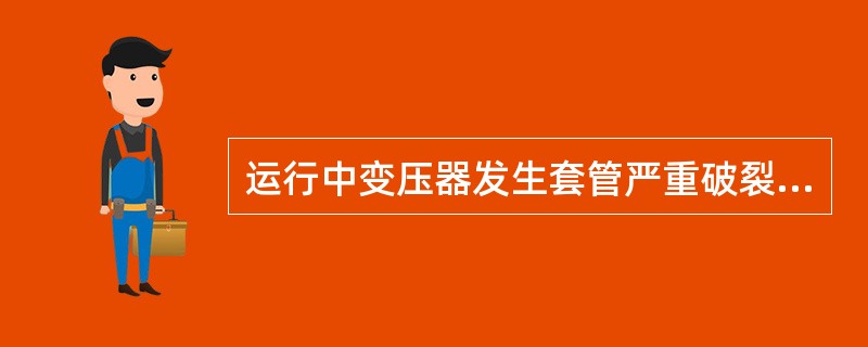 运行中变压器发生套管严重破裂或放电，应立即停运。()