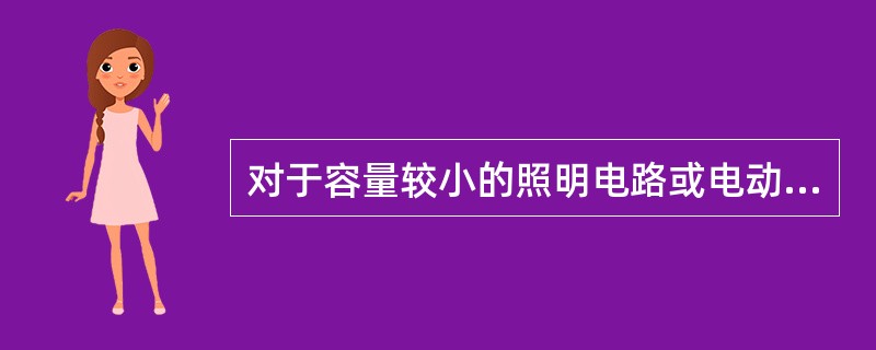 对于容量较小的照明电路或电动机保护，适合采用RTO系列熔断器。()