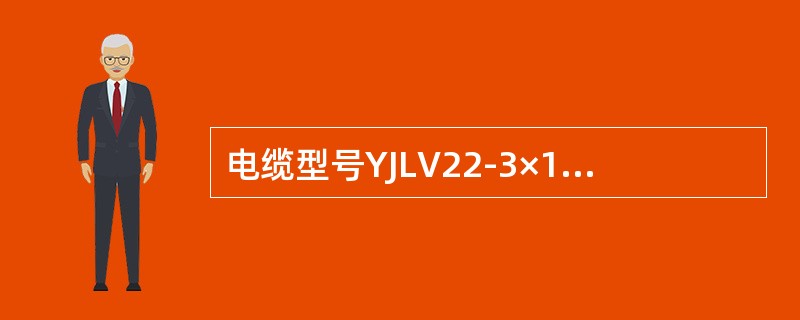 电缆型号YJLV22-3×120-10-300表示的电缆为()。