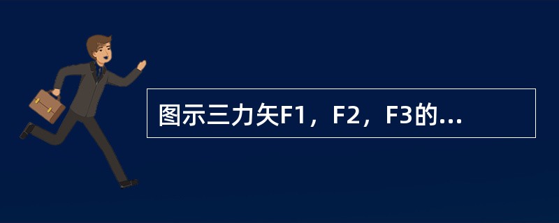 图示三力矢F1，F2，F3的关系是（　　）。<br /><img border="0" style="width: 167px; height: 105