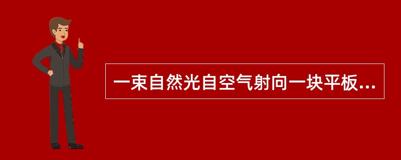 一束自然光自空气射向一块平板玻璃，设入射角等于布儒斯特角，则反射光为（　　）。