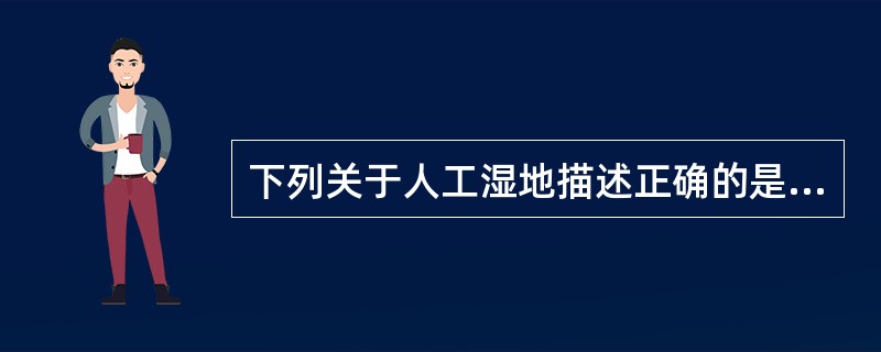 下列关于人工湿地描述正确的是（）。