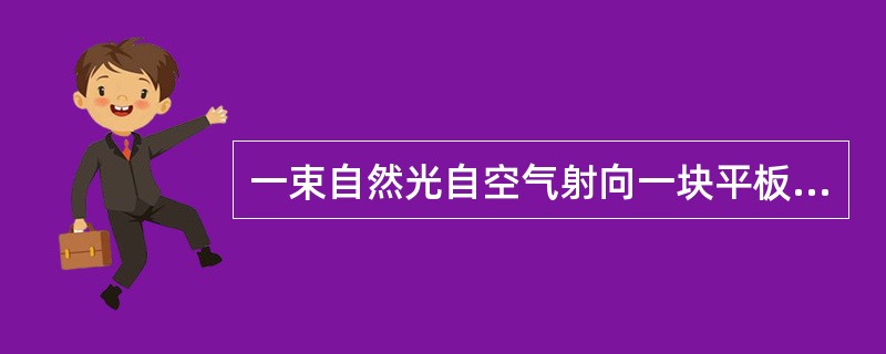 一束自然光自空气射向一块平板玻璃，设入射角等于布儒斯特角，则反射光为（　　）。[2012年真题]
