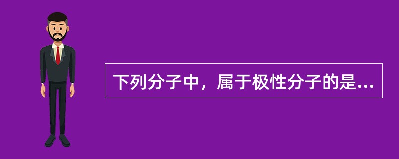 下列分子中，属于极性分子的是（　　）。[2008年真题]