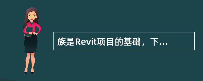 族是Revit项目的基础，下列有关族的描述有误的是？()