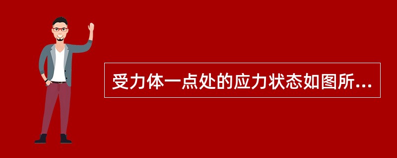 受力体一点处的应力状态如图所示，该点的最大主应力<img border="0" src="https://img.zhaotiba.com/fujian/20220