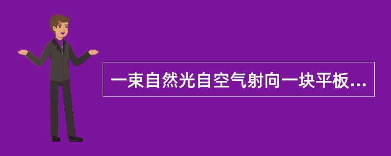 一束自然光自空气射向一块平板玻璃，设入射角等于布儒斯特角，则反射光为（　　）。