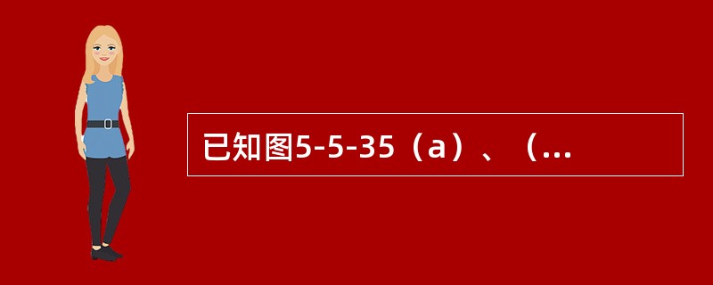 已知图5-5-35（a）、（b）所示二梁的抗弯截面刚度EI相同，若二者自由端的挠度相等，则P1/P2等于（　　）。<br /><img border="0" st