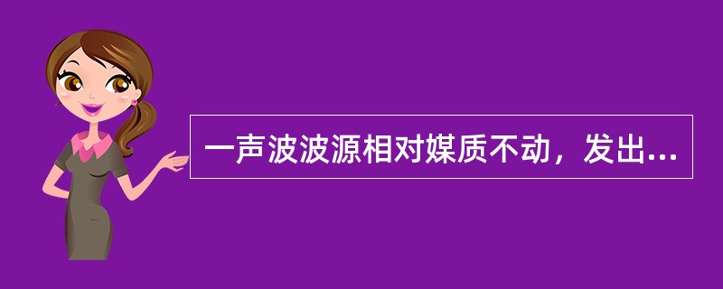 一声波波源相对媒质不动，发出的声波频率是υ0，设一观察者的运动速度为波速的<img border="0" style="width: 19px; height: 3