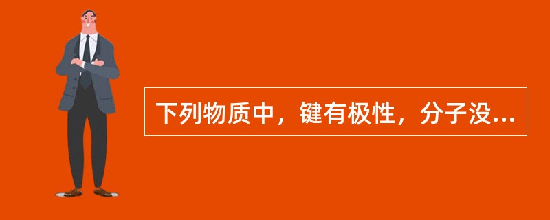 下列物质中，键有极性，分子没有极性的是（　　）。