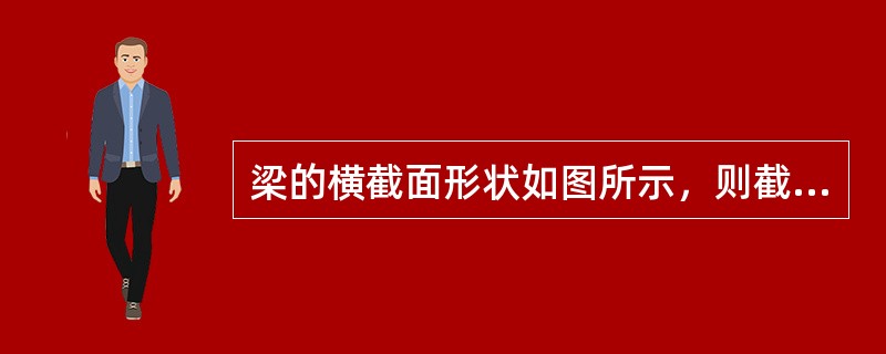梁的横截面形状如图所示，则截面对Z轴的抗弯截面模量<img border="0" style="width: 23px; height: 23px;" s