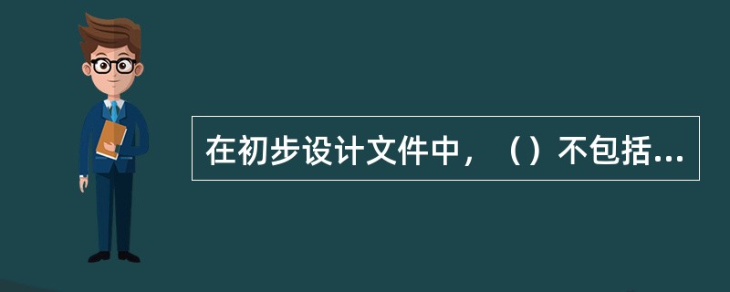 在初步设计文件中，（）不包括在内。