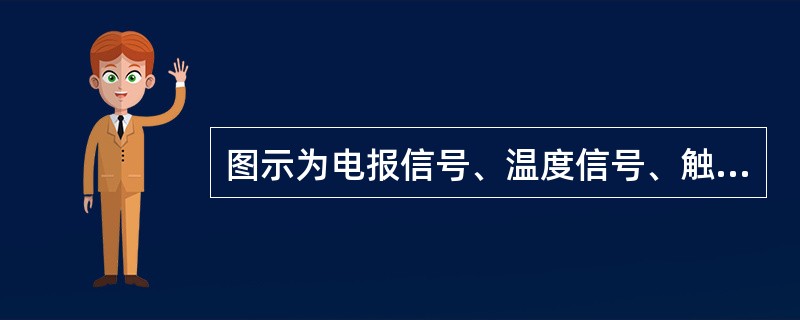 图示为电报信号、温度信号、触发脉冲信号和高频脉冲信号的波形，其中是连续信号的是（　　）。<br /><img border="0" style="wid