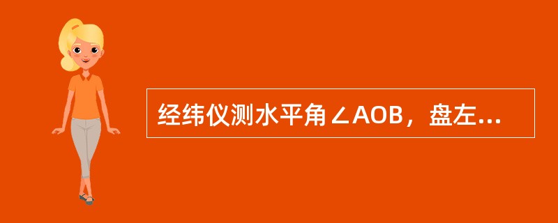 经纬仪测水平角∠AOB，盘左先瞄左方向A读数为312°10′20″，后瞄右方向B读数为40°32′32″，其半测回角值为（　　）。