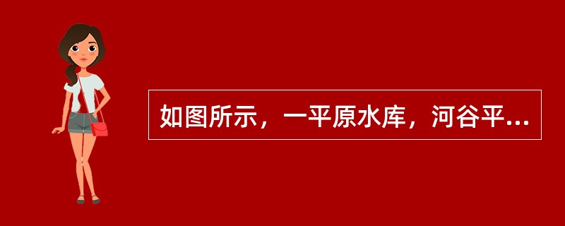 如图所示，一平原水库，河谷平缓开阔，水库蓄水前河水位高程为120m，水库设计正常蓄水位为180m。水库左岸一段库岸由弱透水的土层组成，表部为农田。经勘察，在距库岸400m的A剖面处，地下水位高程为16