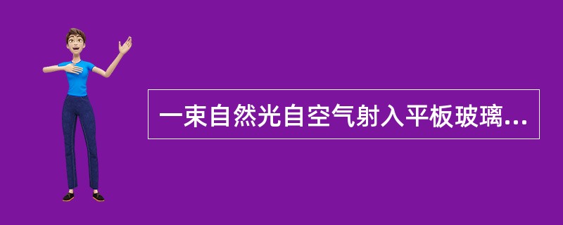 一束自然光自空气射入平板玻璃，设入射角等于布儒斯特角，则反射光为()。