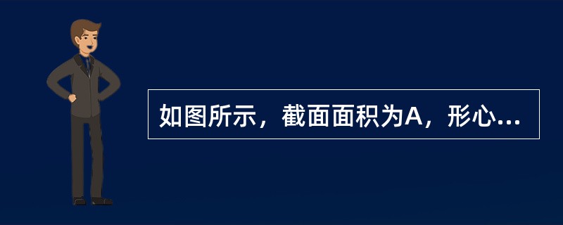 如图所示，截面面积为A，形心为C，对z轴的惯性矩为Iz，则截面对z1轴的惯性矩IZ1为（　　）。<br /><img border="0" style="