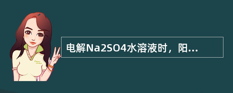 电解Na2SO4水溶液时，阳极上放电的离子是（　　）。