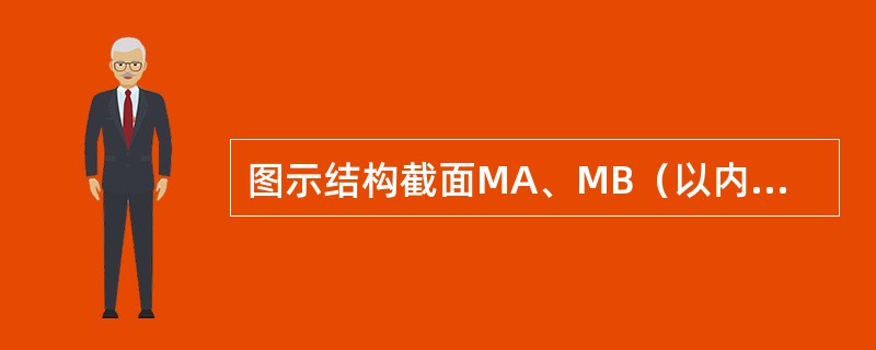 图示结构截面MA、MB（以内侧受拉为正）为（　　）。<br /><img border="0" style="width: 248px; height: