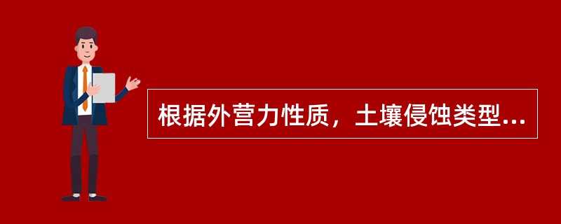 根据外营力性质，土壤侵蚀类型可分为（　　）、冻融侵蚀和人为侵蚀等类型。