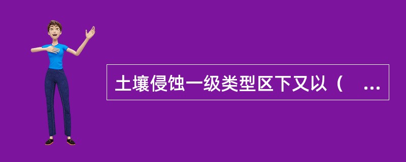 土壤侵蚀一级类型区下又以（　　）为依据（形态学原则）划分二级类型区，共分9个二级类型区。