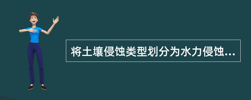 将土壤侵蚀类型划分为水力侵蚀、风力侵蚀、重力侵蚀、冻融侵蚀、混合侵蚀（泥石流）和人为侵蚀等是依据（　　）。