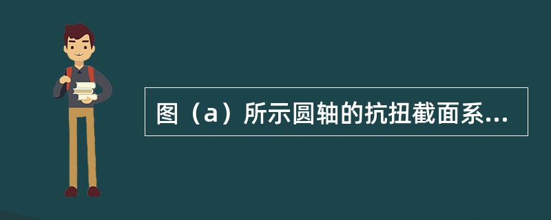 图（a）所示圆轴的抗扭截面系数为WT，切变模量为G。扭转变形后，圆轴表面A点处截取的单元体互相垂直的相邻边线改变了γ角，如图（b）所示。圆轴承受的扭矩T是（）。<img border="