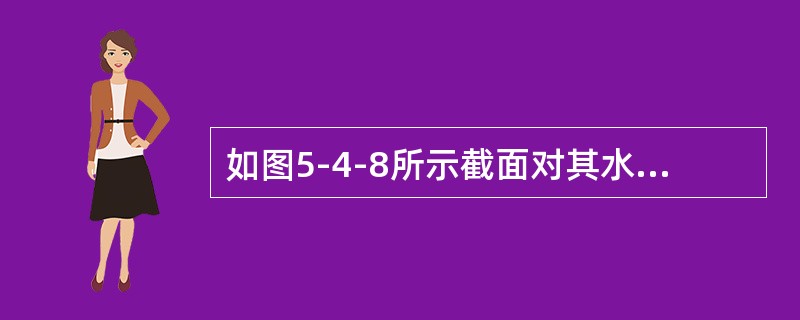 如图5-4-8所示截面对其水平形心轴的惯性矩为（　　）。<br /><img border="0" style="width: 279px; heigh