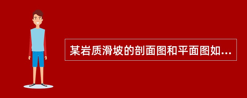 某岩质滑坡的剖面图和平面图如图所示，图中对最易发生裂隙的位置标示正确的是（　　）。<br /><img border="0" style="width: