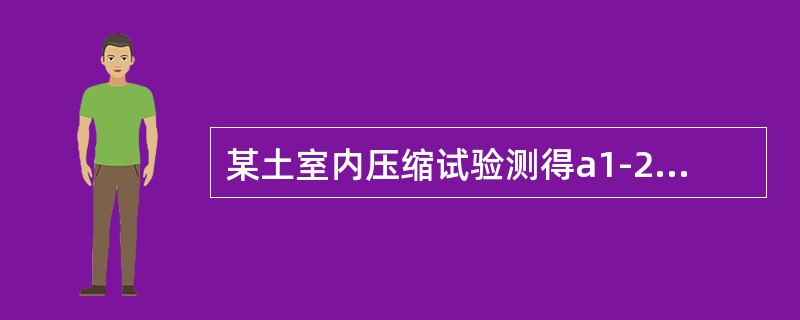 某土室内压缩试验测得a1-2=0.35MPa-1，压缩模量可能是（　　）MPa。