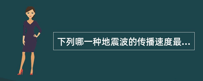 下列哪一种地震波的传播速度最快？（　　）