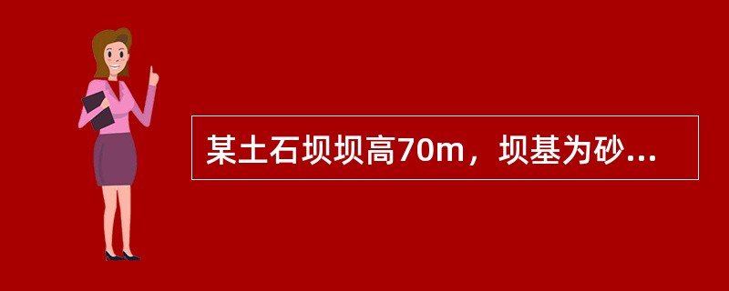 某土石坝坝高70m，坝基为砂砾石，其厚度为8.0m，该坝对渗漏量损失要求较高，根据《碾压式土石坝设计规范》（DL/T 5395—2007），以下哪种渗流控制形式最合适？（　　）[2012年真题]