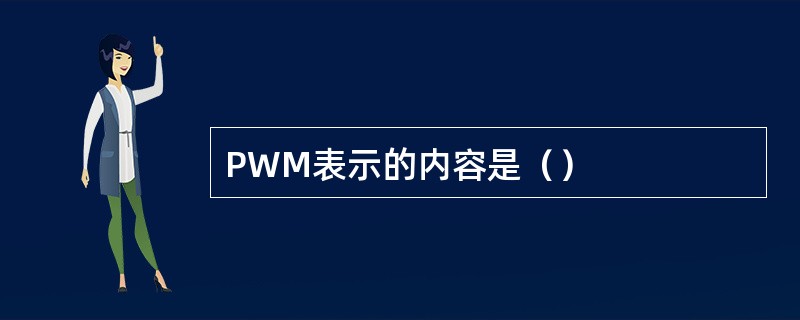 PWM表示的内容是（）