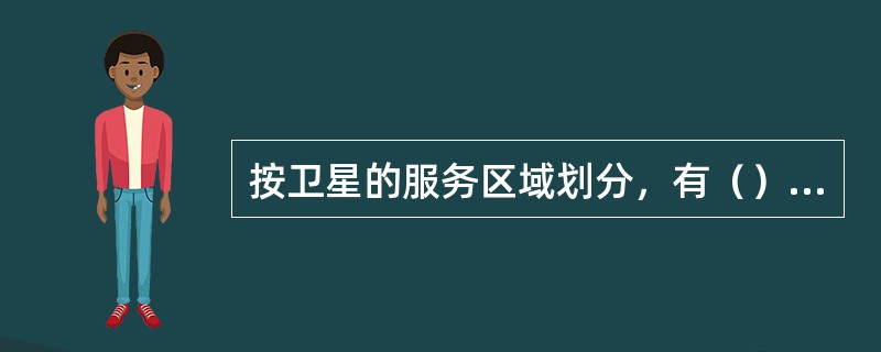 按卫星的服务区域划分，有（）和国内卫星通信网。
