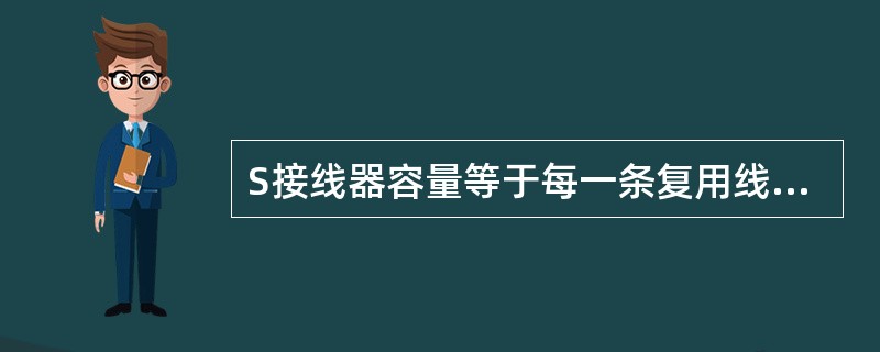 S接线器容量等于每一条复用线上的（）数量。