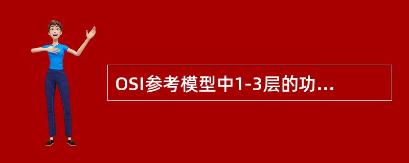 OSI参考模型中1-3层的功能属于通信子网的功能，这些功能的实现均体现在（）内。