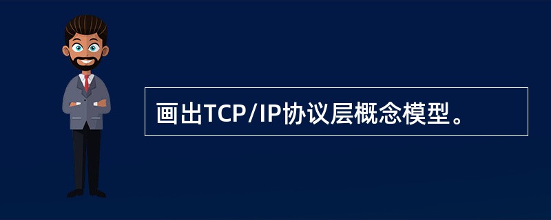 画出TCP/IP协议层概念模型。