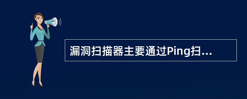 漏洞扫描器主要通过Ping扫描和（）的具体技术来实现的。