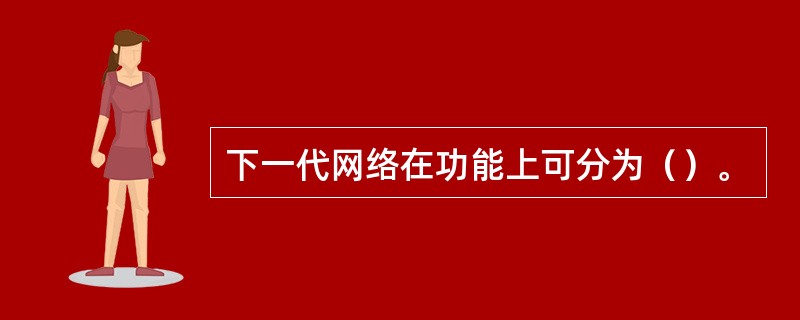 下一代网络在功能上可分为（）。