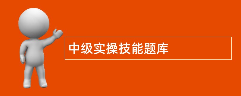 中级实操技能题库