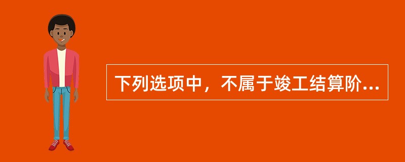 下列选项中，不属于竣工结算阶段编制依据的是（　）。