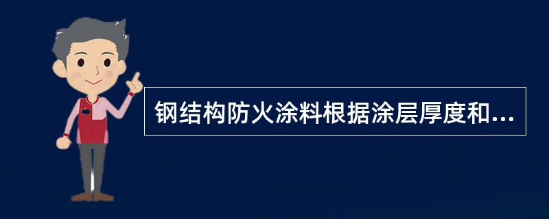 钢结构防火涂料根据涂层厚度和耐火极限可分为三类，其中不包括（）。