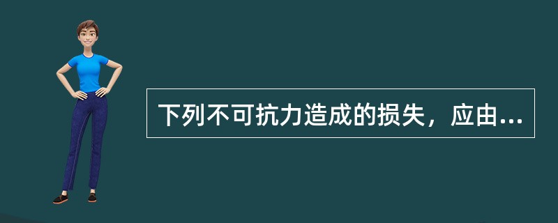 下列不可抗力造成的损失，应由承包人承担的是（）。