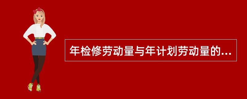 年检修劳动量与年计划劳动量的比值取（　）。