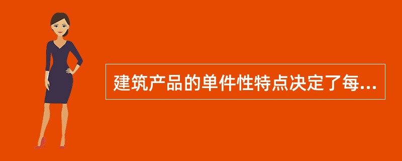 建筑产品的单件性特点决定了每项工程造价都必须（）。